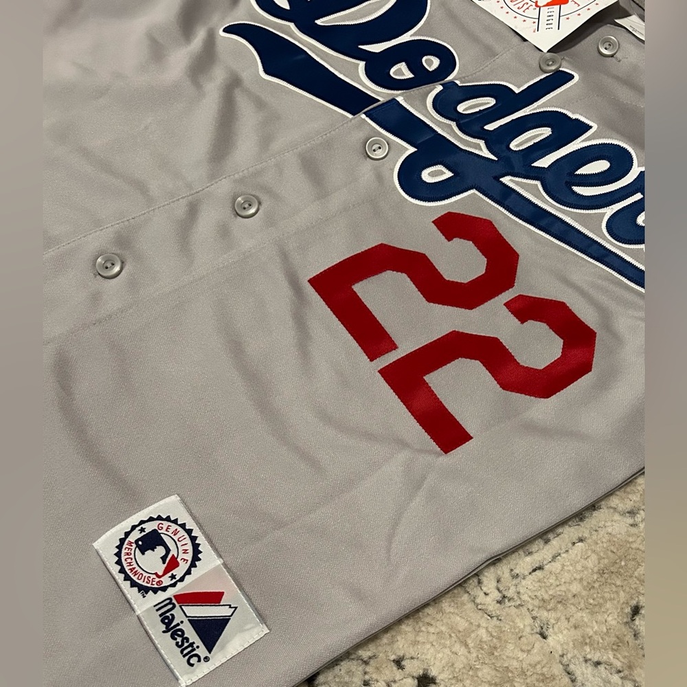Majestic Authentic LA Dodgers Road Clayton Kershaw #22 MLB Jersey Men’s Sz: M - Picture 6 of 8